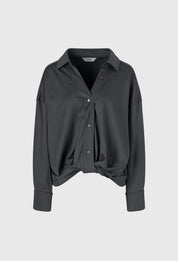 Fonte Twisted Shirt In Charcoal