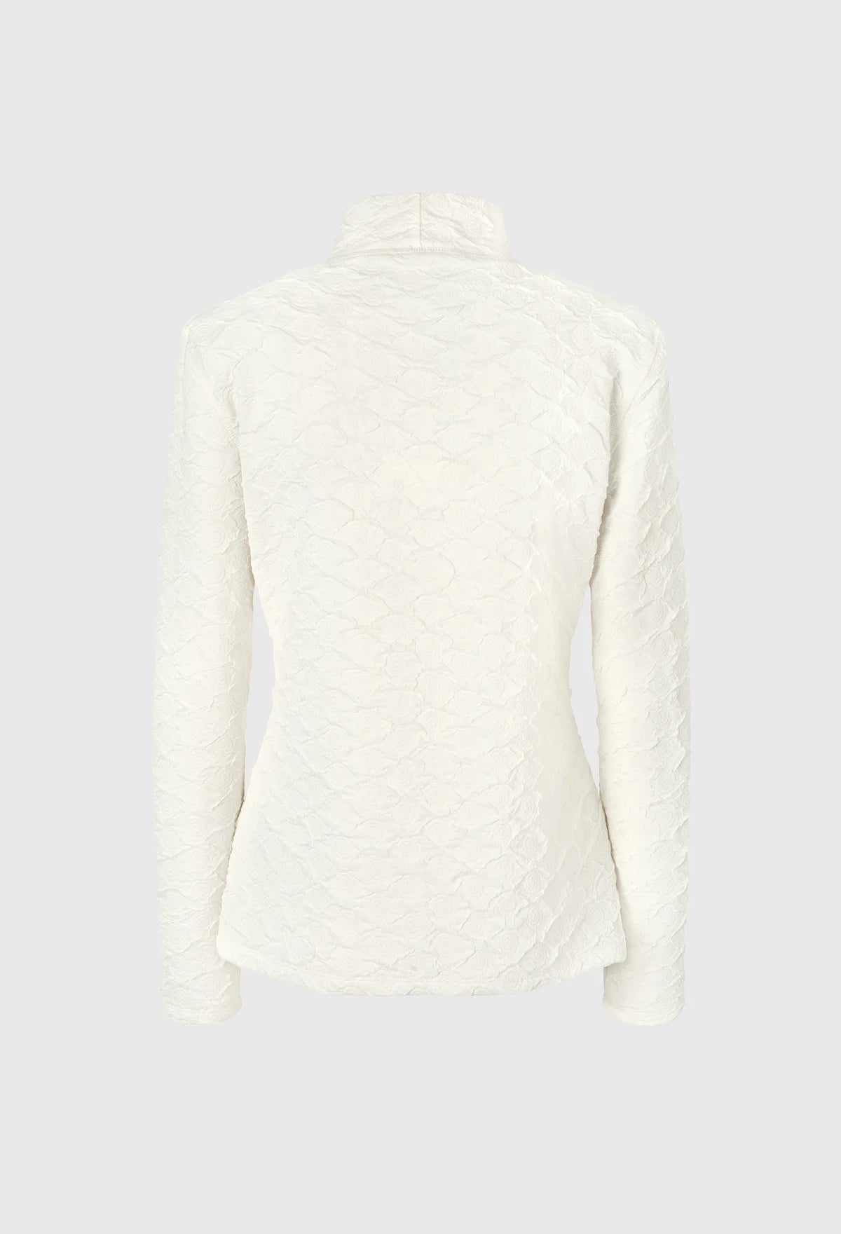 Lace High-Neck Top In Ivory
