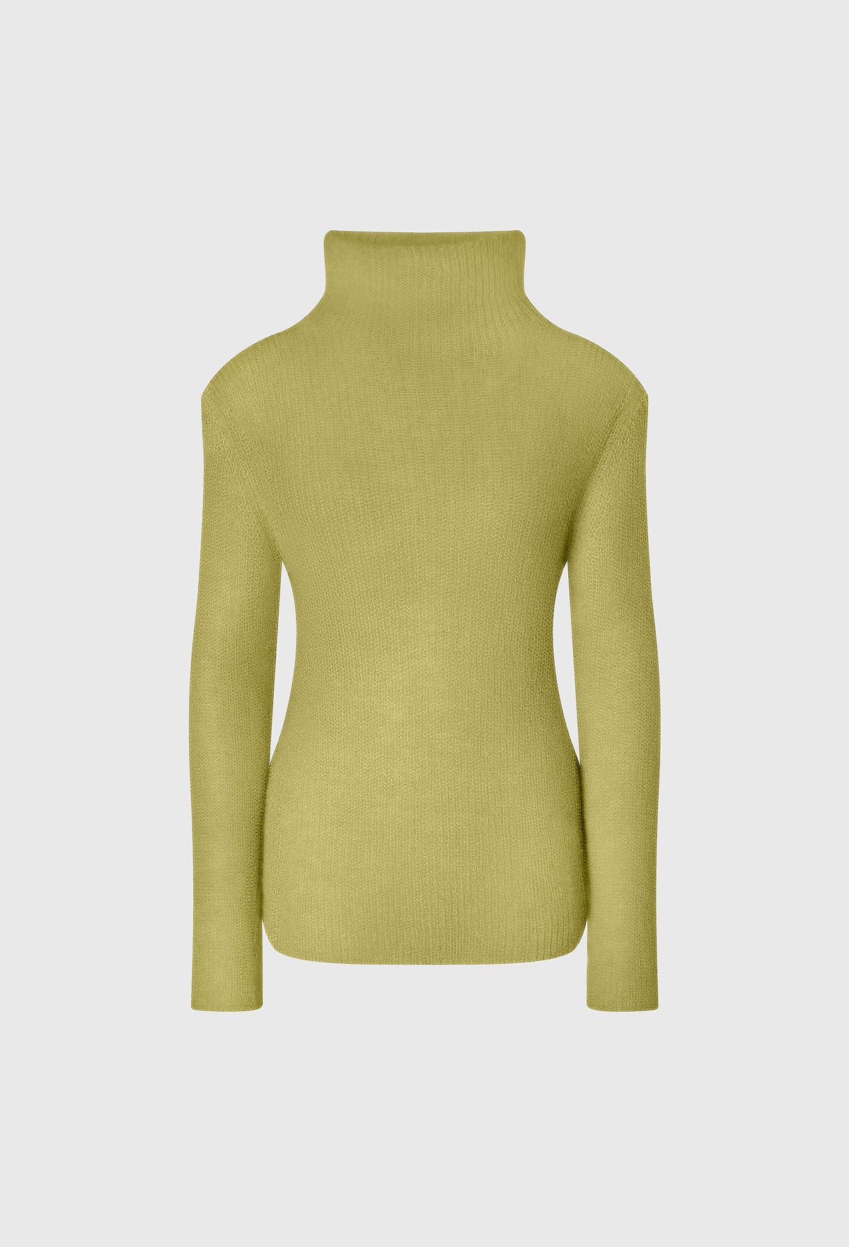 Mohair Blended Sweater In Olive