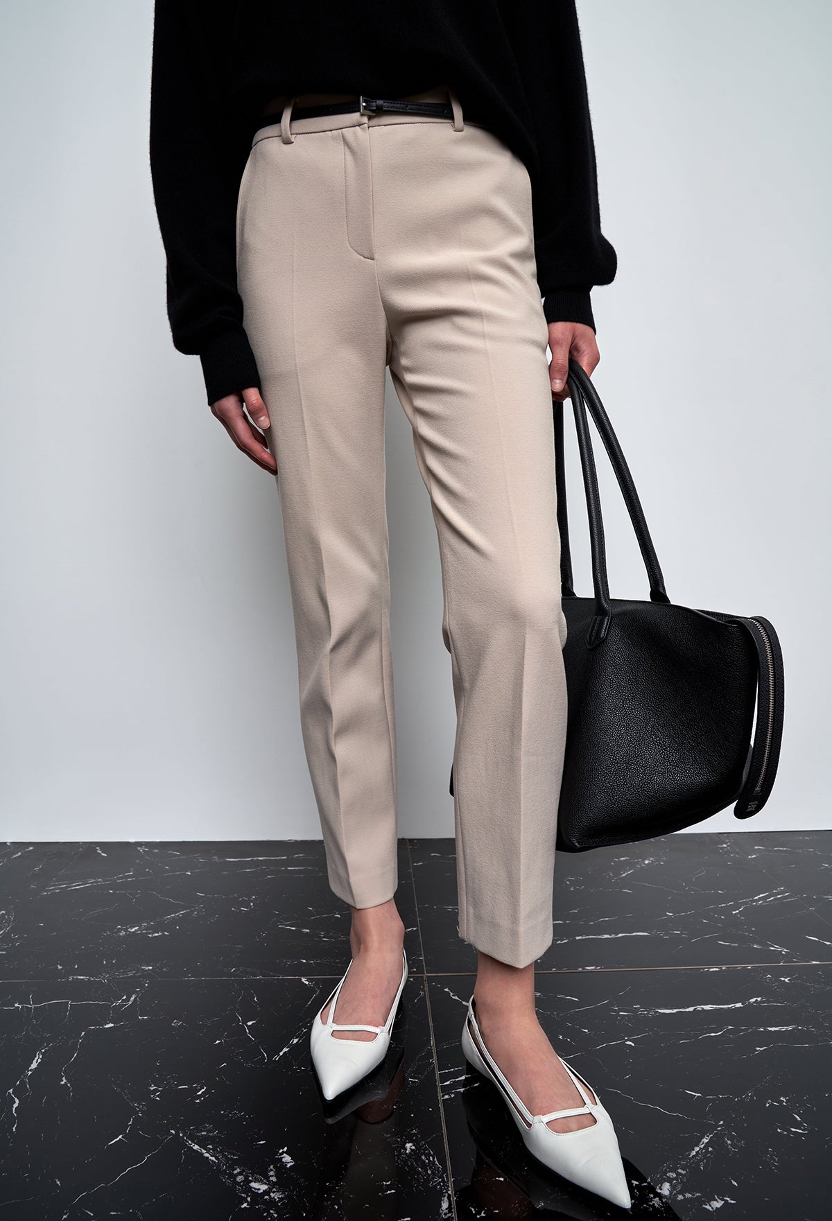 New Formal Day Pants In Beige