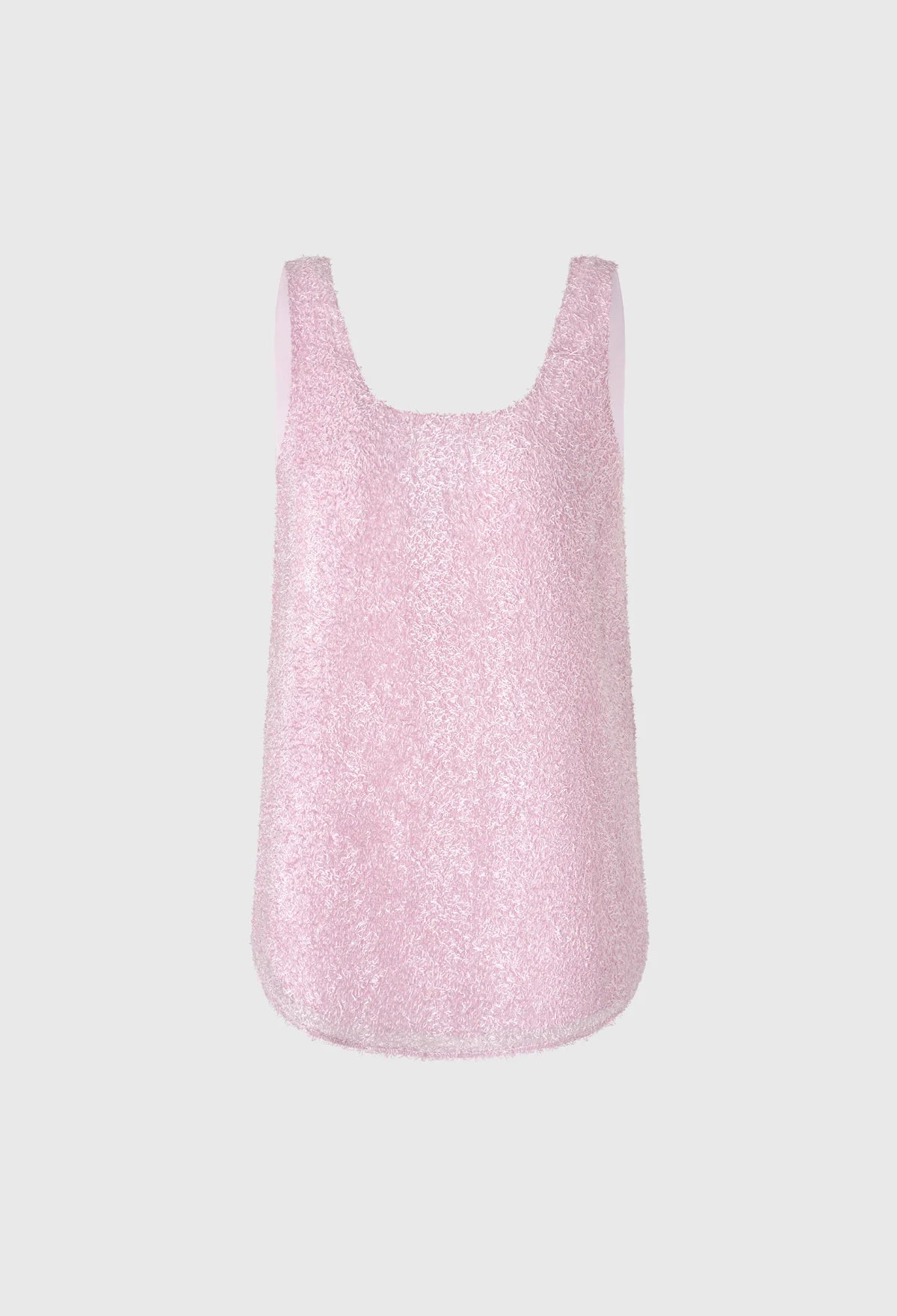 粉紅色 Plume 湯匙領無袖襯衫