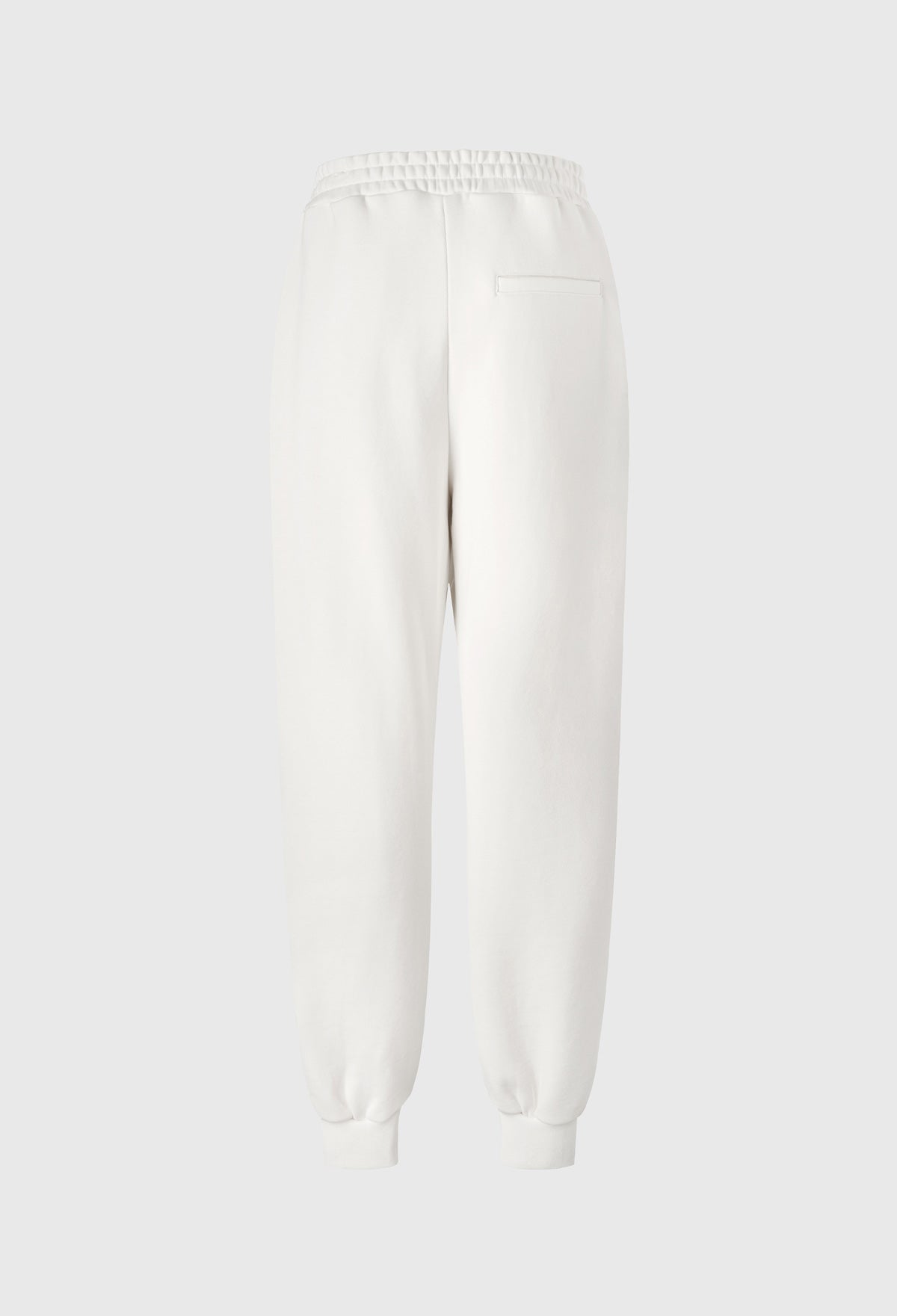 Basic R Zip-up Jogger Pants In Ivory