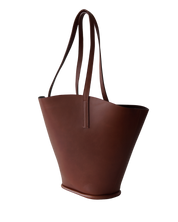 Shopper Bag Large In Brick Brown