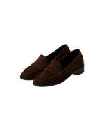 Jane Signature Loafer In Suede Brown