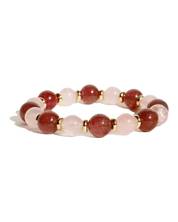 Rose Quartz & Strawberry Quartz 9mm Bracelet