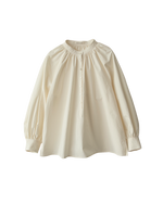 Kate Shirring Shirt In Ivory