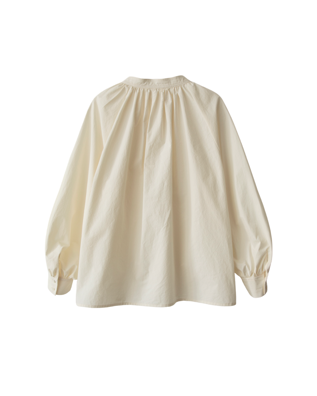 Kate Shirring Shirt In Ivory