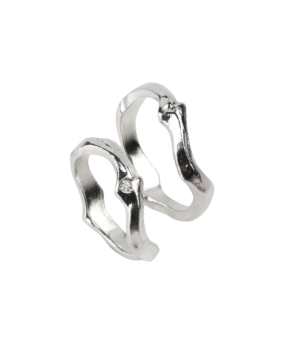 Couple Ring Set 01 In Silver
