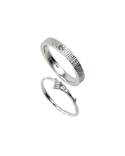 Couple Ring Set 07 In Silver