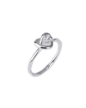 OBJ Heart Ring 21 In Silver