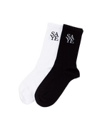 SAYE Socks In Black & White