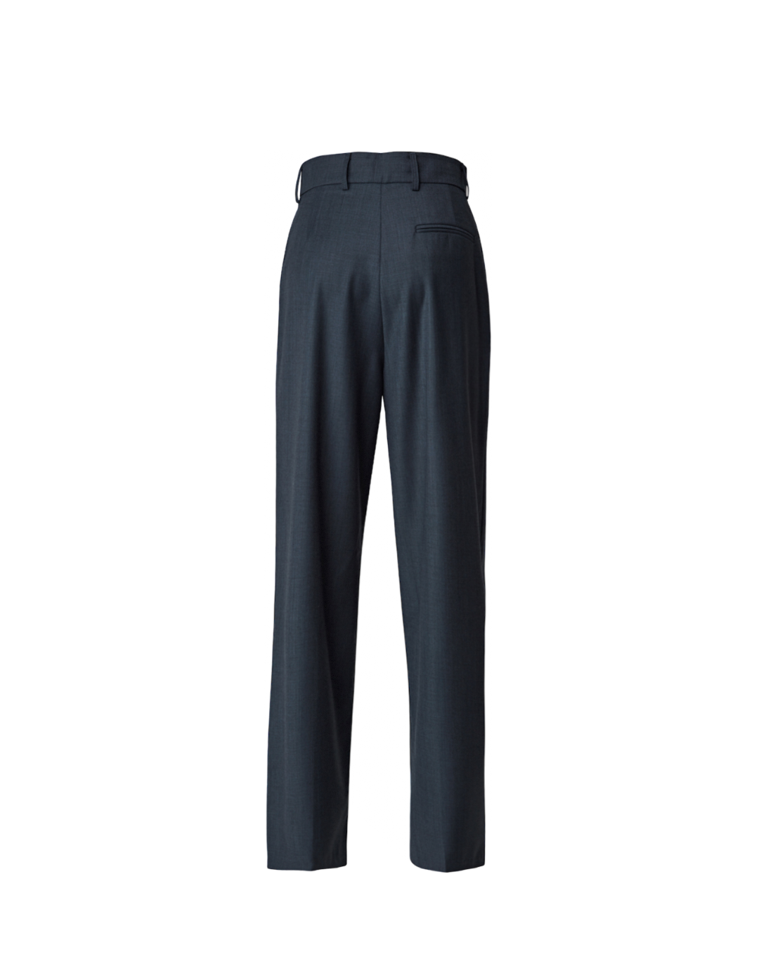 Basic Pintuck Pants in Navy