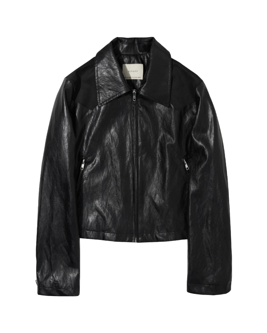 Western Leather Jacket In Black