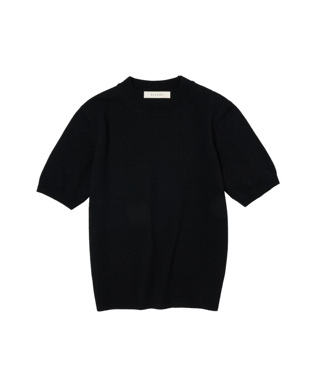 Cashmere Blend Short Knit In Black