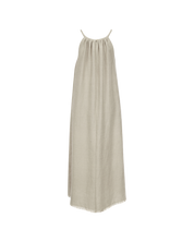 Halter-Neck Tassel Dress In Natural