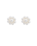 Flowery Pearl Studs