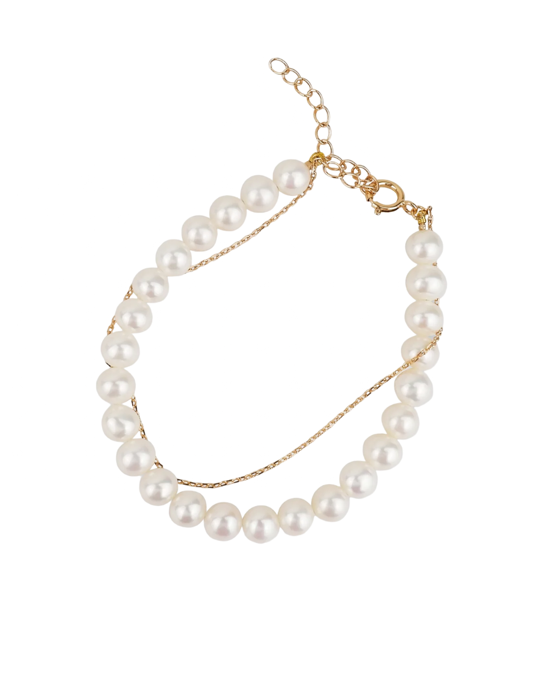 The Classic Pearl-silver Layering Bracelet