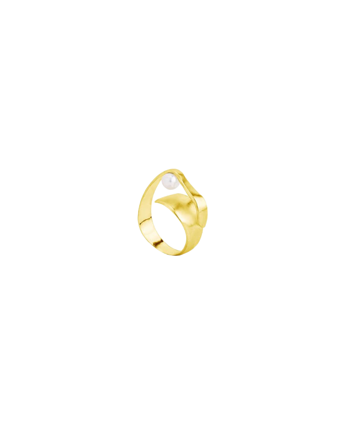 珍珠螺旋戒指