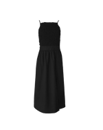Nora Midi Silk Dress In Black