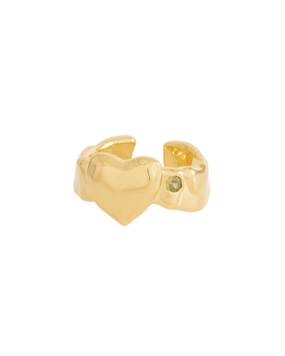 Stone Ring (Peridot) In Gold