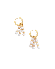 Ines Pearl Hoop Earrings
