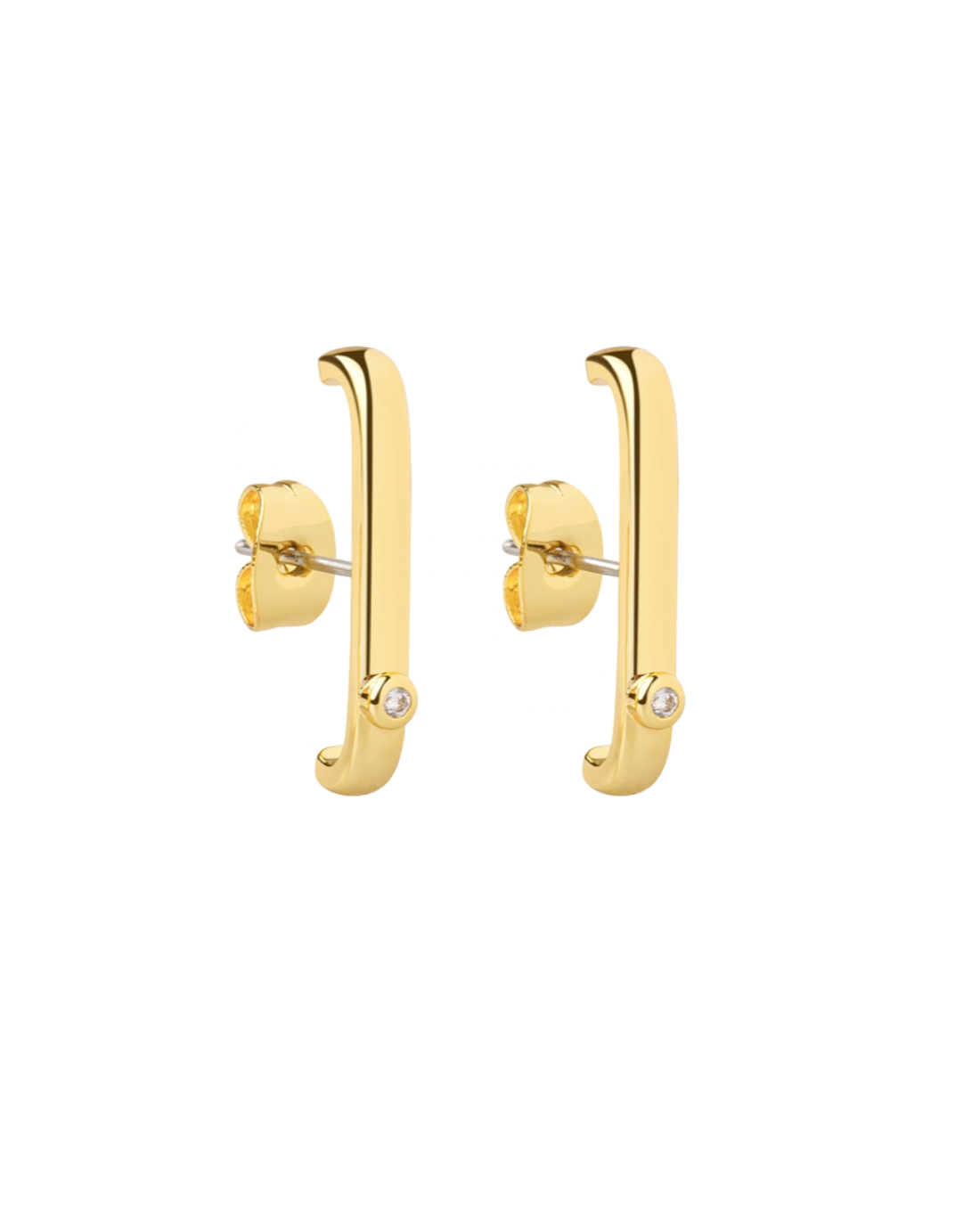 Ingrid Bar 14k Gold Earrings