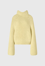 Slouchy High-neck Sweater In Lemon