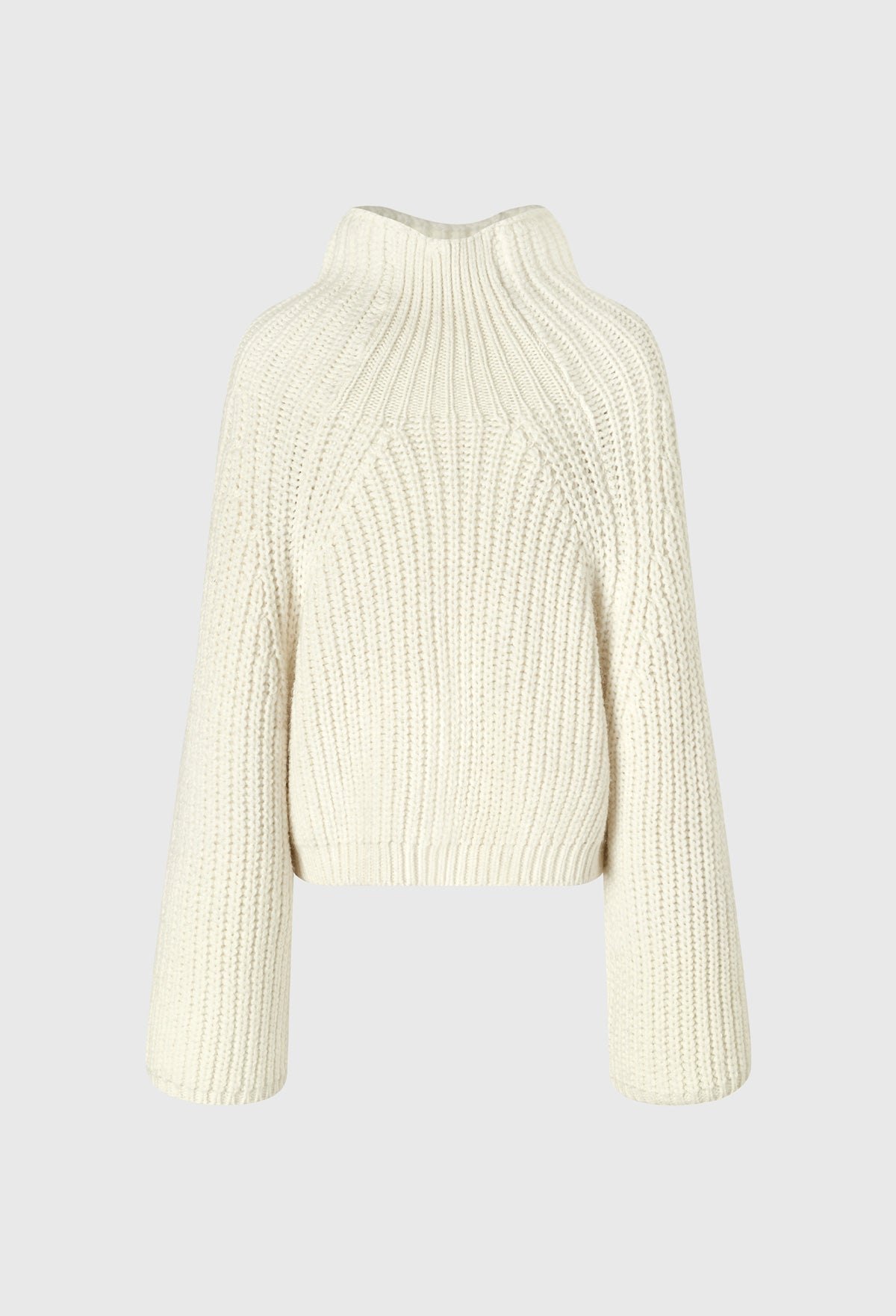 Slouchy High-neck Sweater In Ivory