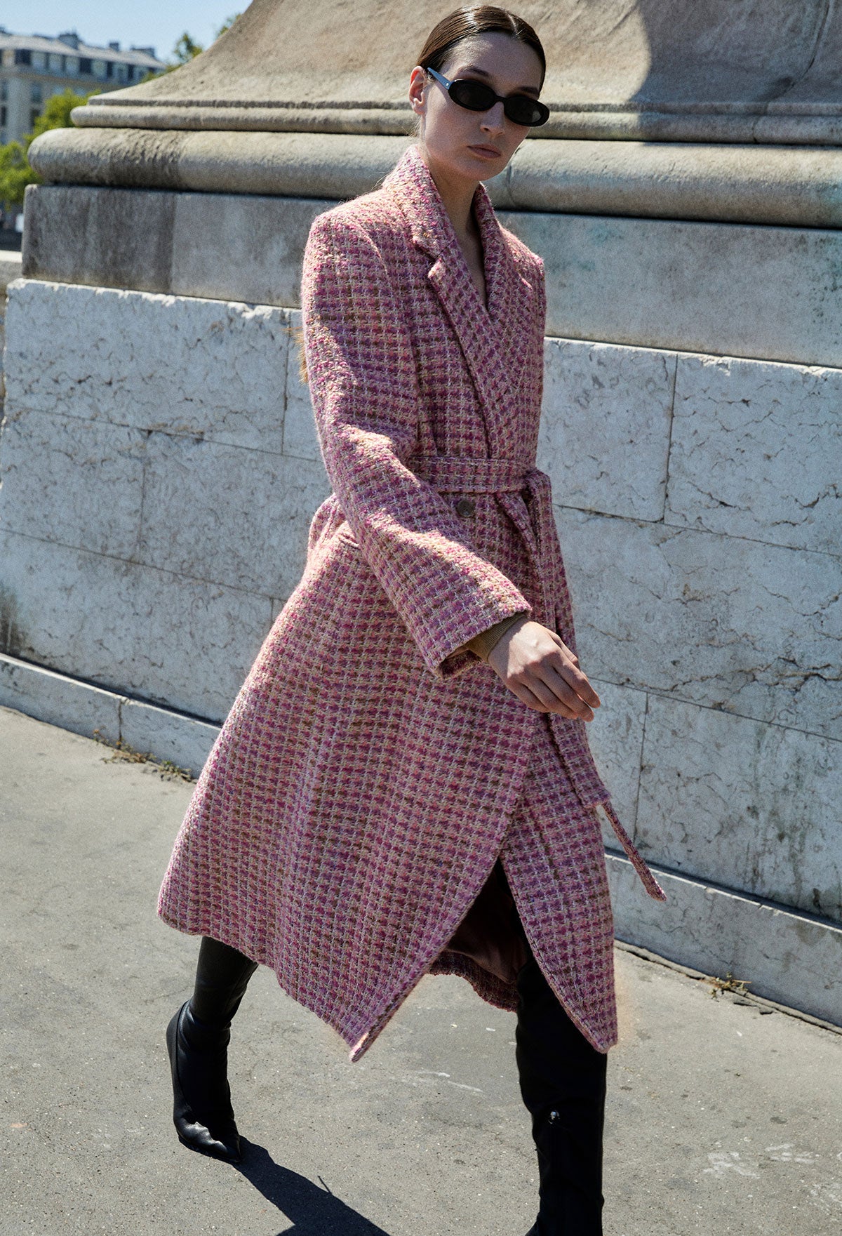 Tweed 2024 belted coat