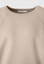 Voluminous Sleeve Sweater In Melange Beige