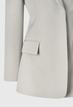 Wool 100 Concealed-placket Jacket In Gray
