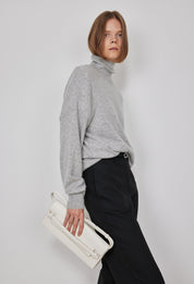 Wool Straight-leg Trousers In Black